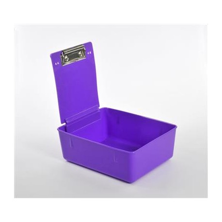 CAJA PLASTICA ORGANIZADORA LABORATORIO MORADO